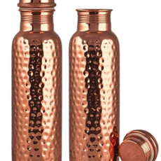 Terra Vita Koperen Drinkfles | Gehamerd (750 ml)