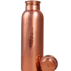 Terra Vita Koperen Drinkfles | Flower of Life (800 ml)
