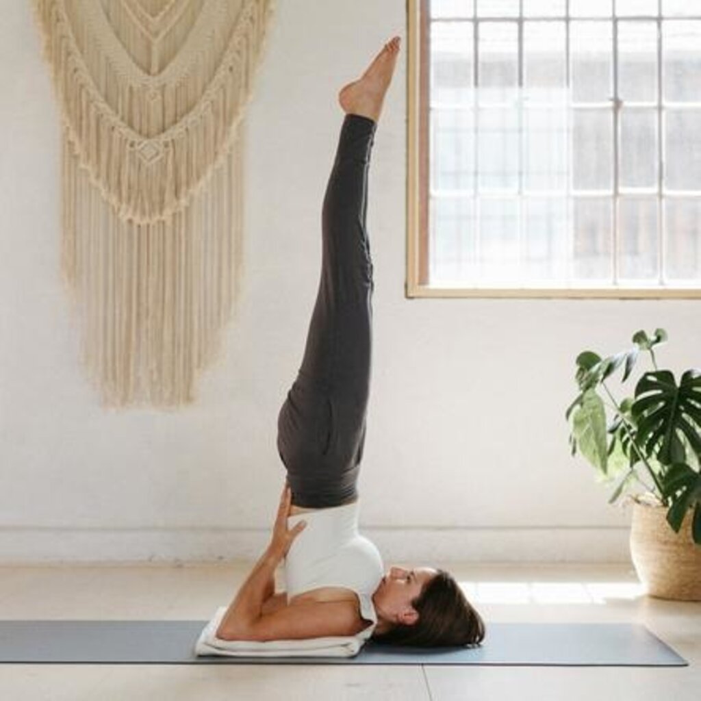 LOTUSCRAFTS Couverture de Yoga SAVASANA Coton Bio ( anthracite)