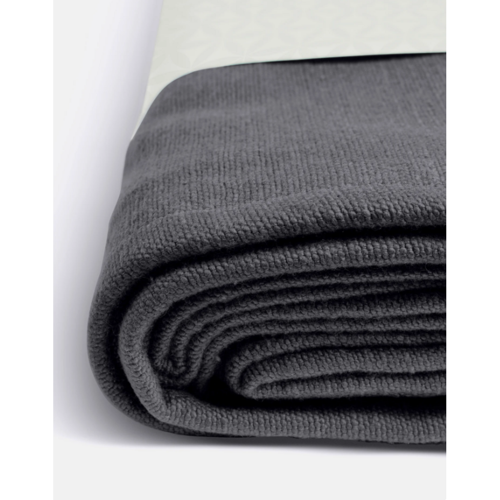 LOTUSCRAFTS Couverture de Yoga SAVASANA Coton Bio ( anthracite)