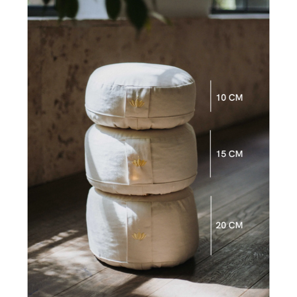 LOTUSCRAFTS Meditation Cushion Lotus (H: 15cm) (Balsam Green)