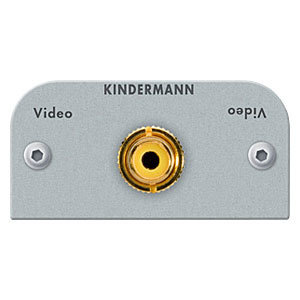 Kindermann Kindermann - Composiet Video kabel+plug module (RCA)-54 x 54 mm