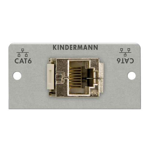 Kindermann Kindermann - Cat 6a (RJ 45) kabel + Plug module-50 x 50 mm