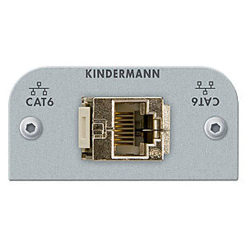Kindermann Kindermann - Cat 6 (RJ 45) gender changer module-54 x 54 mm