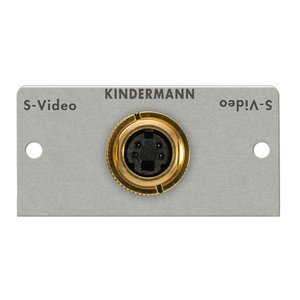 Kindermann Kindermann - S-Video (S-VHS) - 2x BNC kabel+plug module-50 x 50 mm