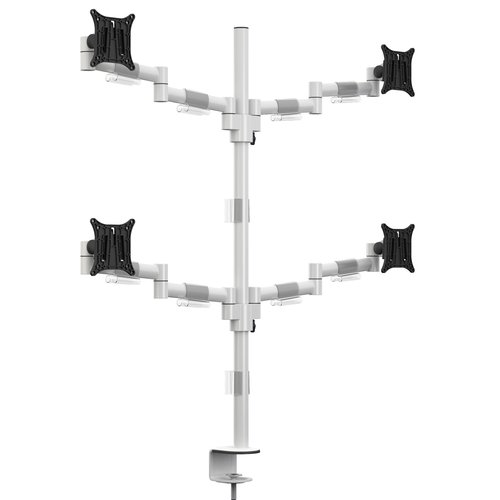 Multibrackets Monitorsteun - VESA Deskmount Officeline Quad [wit]