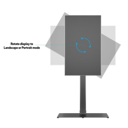 Multibrackets Public Display Stand 180 HD Single with Floorbase [zwart]