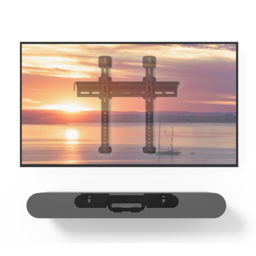 Cavus Muurbeugel set voor Sonos Ray zwart & 37 - 70 Inch televisie