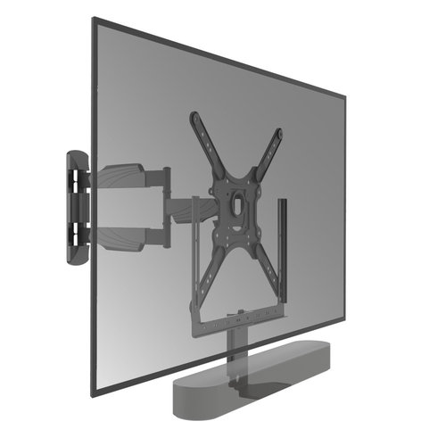 Cavus WME102+CFSBB Draaibare TV Muurbeugel + Sonos Beam Frame