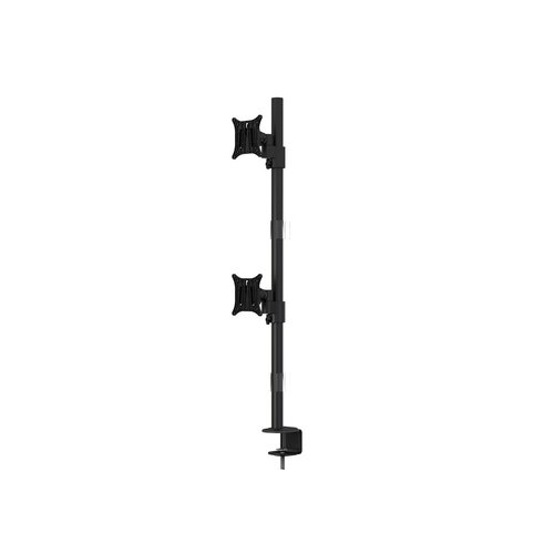 Multibrackets Monitorarm VESA Deskmount Officeline Dual Vertical Zwart