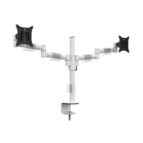 Multibrackets Monitorarm VESA Deskmount Officeline Dual White