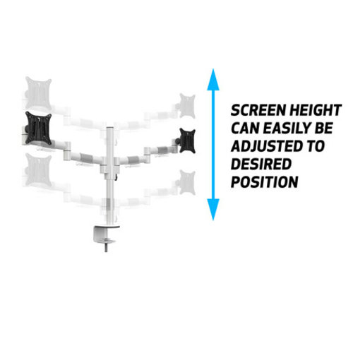 Multibrackets Monitorarm VESA Deskmount Officeline Dual White