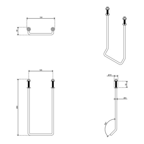 Dataflex Dataflex - Viewgo dual-monitorhandgreep - optie 004