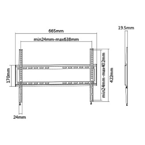 MyWall TV Muurbeugel MyWall HF 3-3 (37-70 inch)