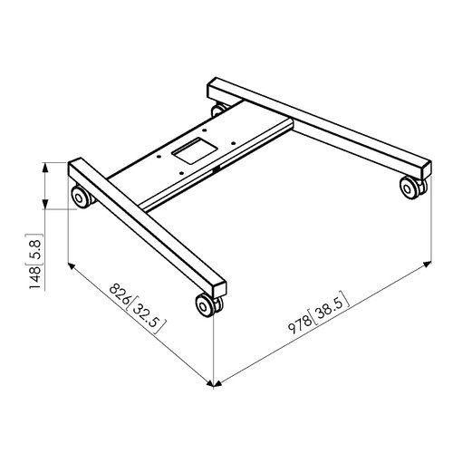 Vogel's Vogel's TV standaard - T 1844 Zilver (180 cm, 400x400mm)