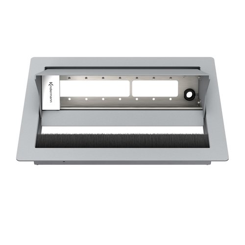 Kindermann CablePort Standard² - 4x leeg (8 halfsize modules) - Grijs (RAL 9006)