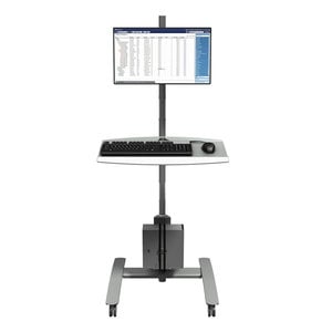 Dataflex Viewmate 702 Verrijdbaar werkstation – Zilver