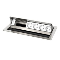 4x Stroom, 2x leeg - RVS