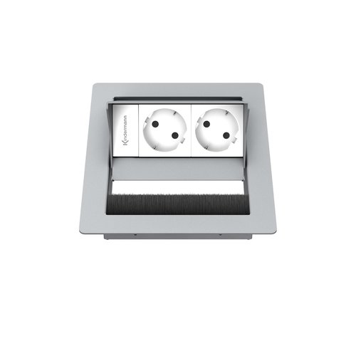 Kindermann CablePort standard² - 2x Stroom - Grijs (RAL9006)