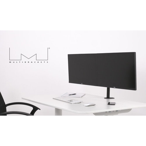 Multibrackets Monitorarm VESA Deskmount Officeline Dual Black