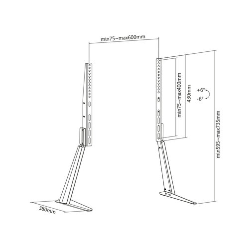 MyWall MyWall Universele TV Tafelstandaard HP39 (37-70 inch)