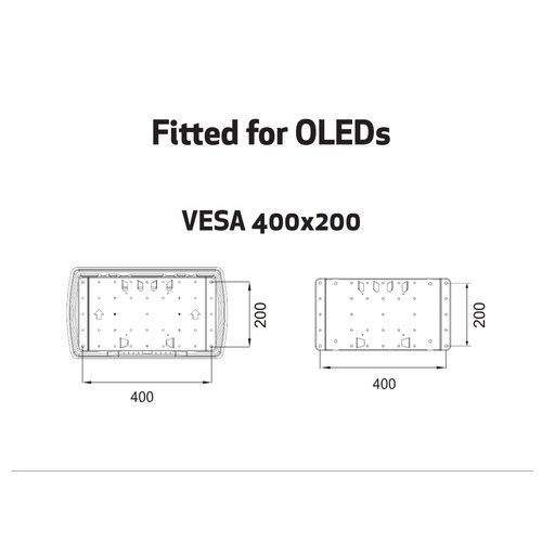 Multibrackets Multibrackets M VESA Super Slim OLED Tilt & Turn Plus HD (40 - 85 inch)