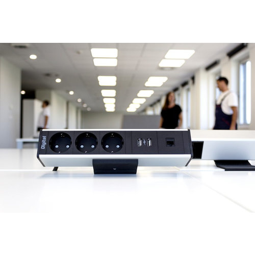 Digitel Digitel Desk Up Module – 4-voudig - 2x Stroom, 1x USB-Lader, 1x Leeg Digitel Digitel Desk Up Module – 4-voudig - 2x Stroom, 1x USB-Lader, 1x Leeg