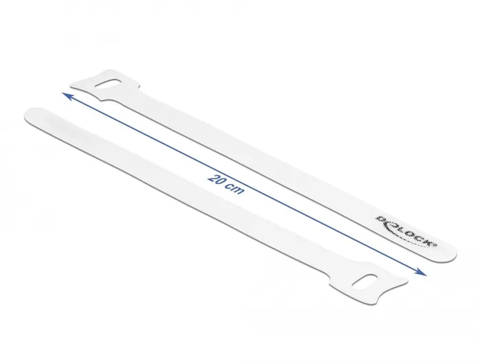 ACT Zak 20 stuks - Klittenband Kabelbinder 12/150 mm - Beugels en Meer