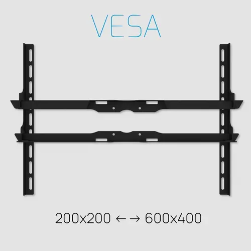 Cavus TV Standaard Sphere 150 cm Zwart VESA 600x400 mm