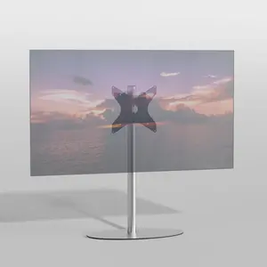 Cavus TV Standaard Ellips 100 - VESA 300x300 RVS