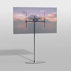 Cavus TV Standaard Ellips 150 - VESA 600x400 RVS