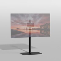 TV Standaard Square 100 - VESA 200x100 Zwart