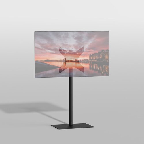 Cavus TV Standaard Square 120 cm Zwart VESA 400x400 mm