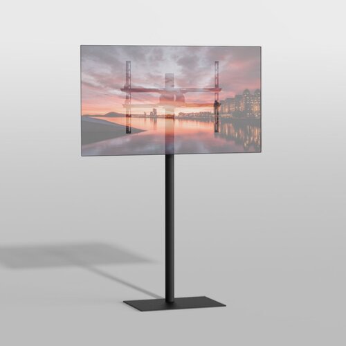 Cavus TV Standaard Square 150 cm Zwart VESA 600x400 mm