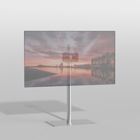 TV Standaard Square 100 - VESA 200x100 RVS
