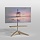 Cavus TV Standaard Cross 120 Hout/RVS- VESA 200x200