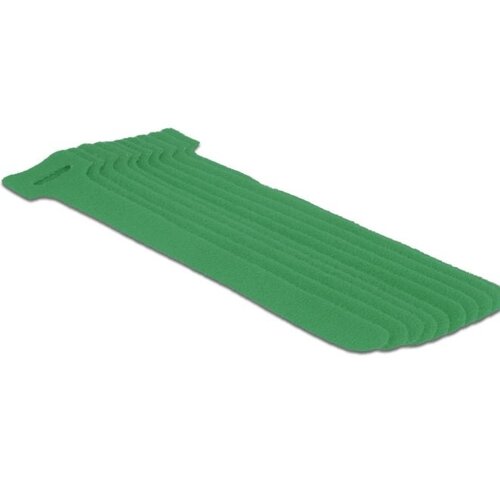 DeLock Klittenband kabelbinders Groen (10 stuks)  30cm