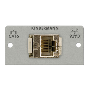 Kindermann Cat 6 (RJ 45) gender changer module-50 x 50 mm