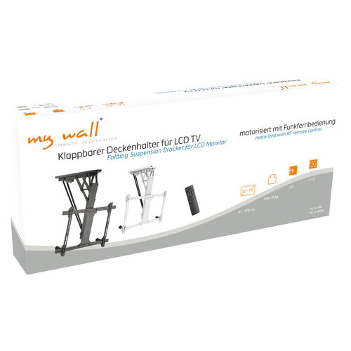 MyWall Elektrische Plafondbeugel HL41M Wit (32-70 inch)