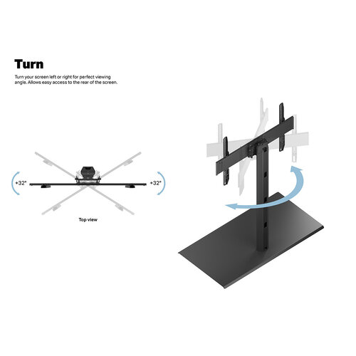 Multibrackets M VESA Tablestand Turn XXL 46-85" MAX 600x400