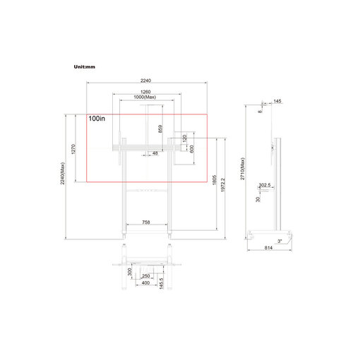 Multibrackets TV Standaard Pro MBF1U