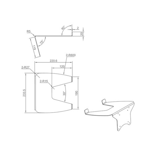 Multibrackets Laptophouder voor Monitorarm met gasveer Zilver