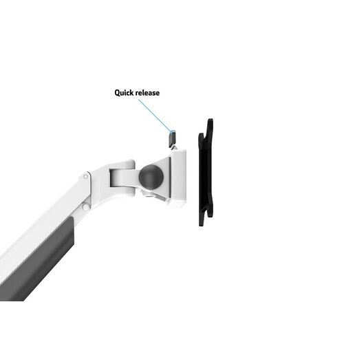 Multibrackets M VESA Gas Lift Monitorarm Single White