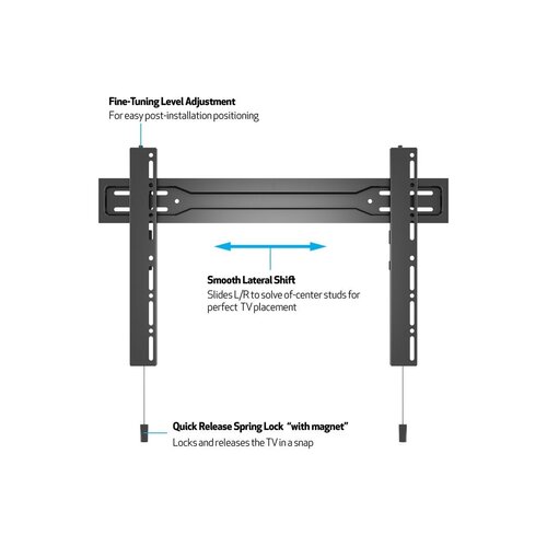 Multibrackets Muursteun VESA Super Slim Fixed 600 MAX