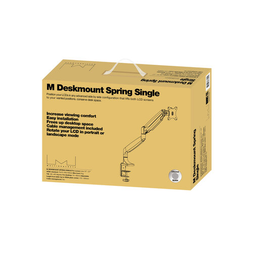 Multibrackets M Deskmount Gas Spring Single Silver-OFF Multibrackets M Deskmount Gas Spring Single Silver-OFF