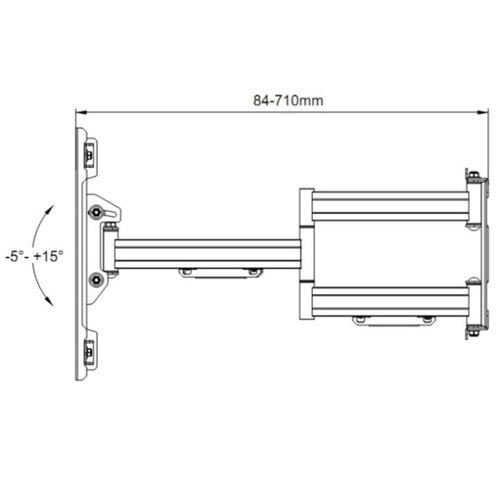 Multibrackets TV Beugel Pro Super Duty  71 cm - 125 kg