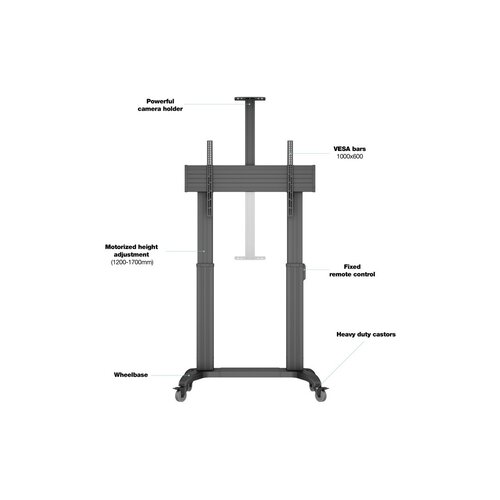 Multibrackets Electrische Public Vloerstandaard Dual Pillar 180 HD