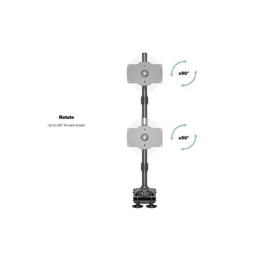 Multibrackets M VESA Desktopmount Dual Vertical Desk Clamp 24"-32"