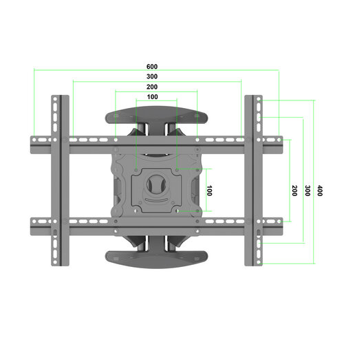 Multibrackets M VESA Flexarm Full Motion Dual Portrait 400x600