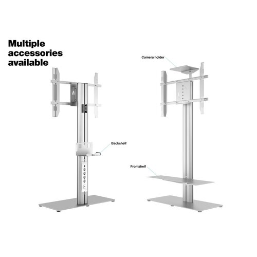 Multibrackets M Public Display Stand 145 HD Single w. Floorbase Silver